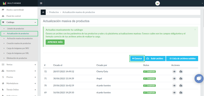 Cargar categorias - 4