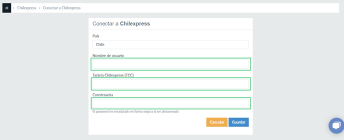 Conexión a operador logístico Chilexpress - 2