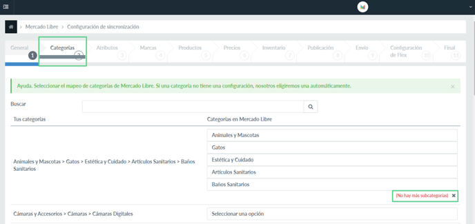 Configuración de conexion meli - 3